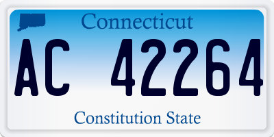 CT license plate AC42264