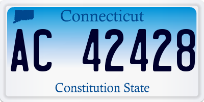 CT license plate AC42428