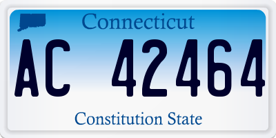 CT license plate AC42464