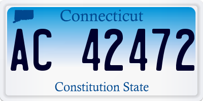 CT license plate AC42472