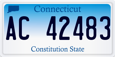 CT license plate AC42483