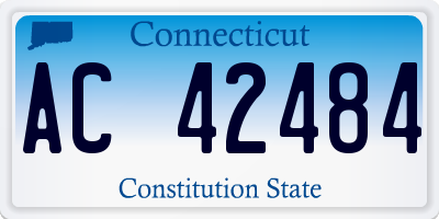 CT license plate AC42484