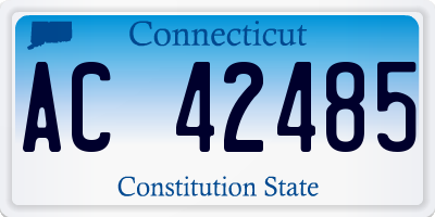 CT license plate AC42485