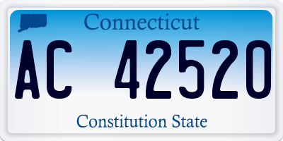 CT license plate AC42520