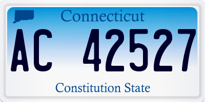 CT license plate AC42527