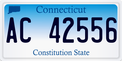 CT license plate AC42556