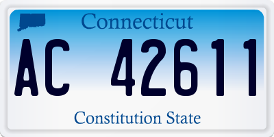 CT license plate AC42611