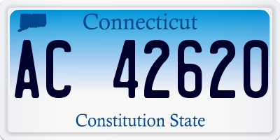 CT license plate AC42620