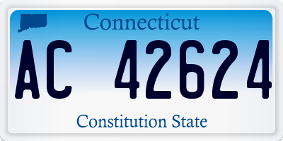 CT license plate AC42624