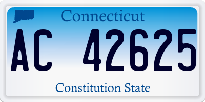 CT license plate AC42625