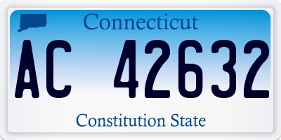 CT license plate AC42632