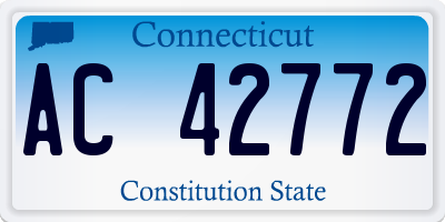 CT license plate AC42772