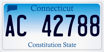CT license plate AC42788