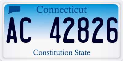 CT license plate AC42826