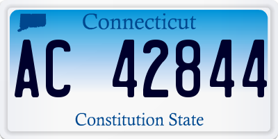 CT license plate AC42844