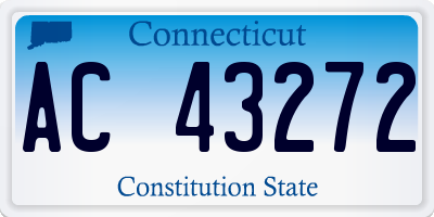 CT license plate AC43272