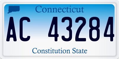 CT license plate AC43284