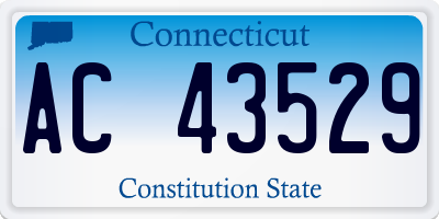 CT license plate AC43529