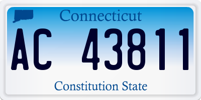 CT license plate AC43811