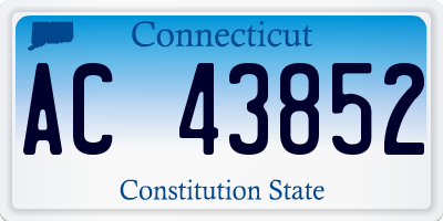 CT license plate AC43852