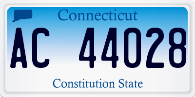 CT license plate AC44028