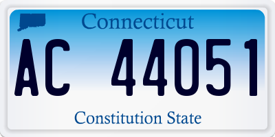 CT license plate AC44051