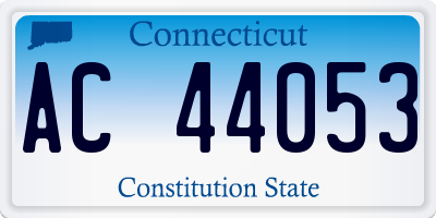 CT license plate AC44053