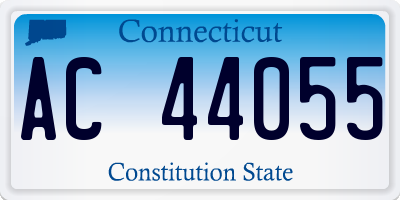 CT license plate AC44055