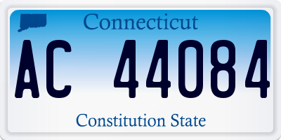 CT license plate AC44084