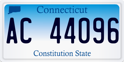 CT license plate AC44096