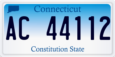 CT license plate AC44112