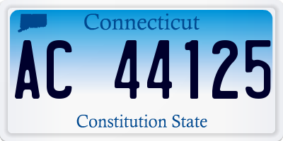CT license plate AC44125