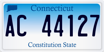 CT license plate AC44127