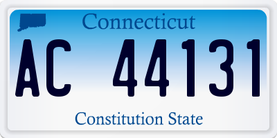 CT license plate AC44131