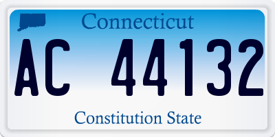 CT license plate AC44132