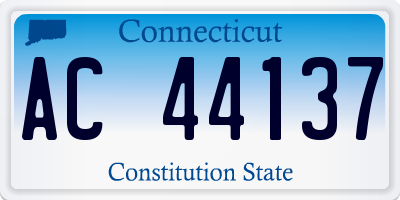 CT license plate AC44137