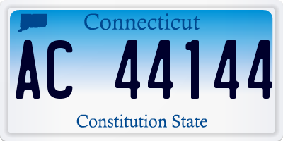 CT license plate AC44144