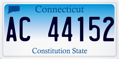 CT license plate AC44152