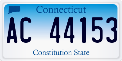 CT license plate AC44153