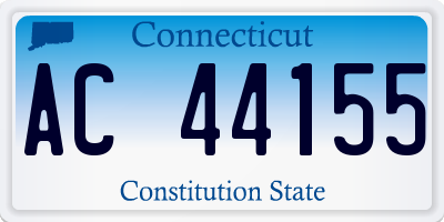 CT license plate AC44155