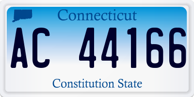 CT license plate AC44166