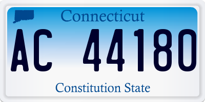 CT license plate AC44180