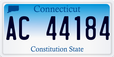 CT license plate AC44184