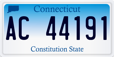 CT license plate AC44191