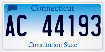 CT license plate AC44193