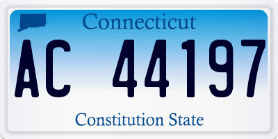 CT license plate AC44197