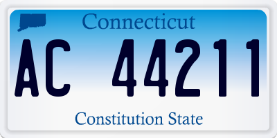 CT license plate AC44211