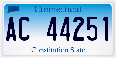 CT license plate AC44251