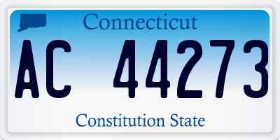 CT license plate AC44273