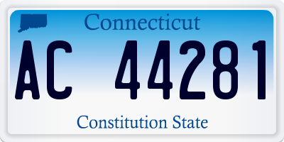 CT license plate AC44281